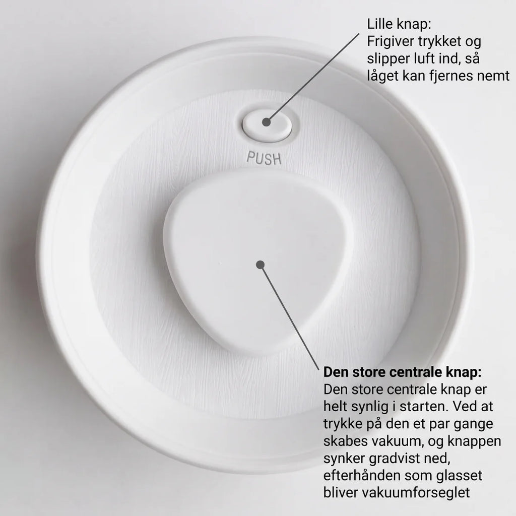 VEJLE vakuumforseglet opbevaringsglas i borosilikat – lufttæt & moderne design
