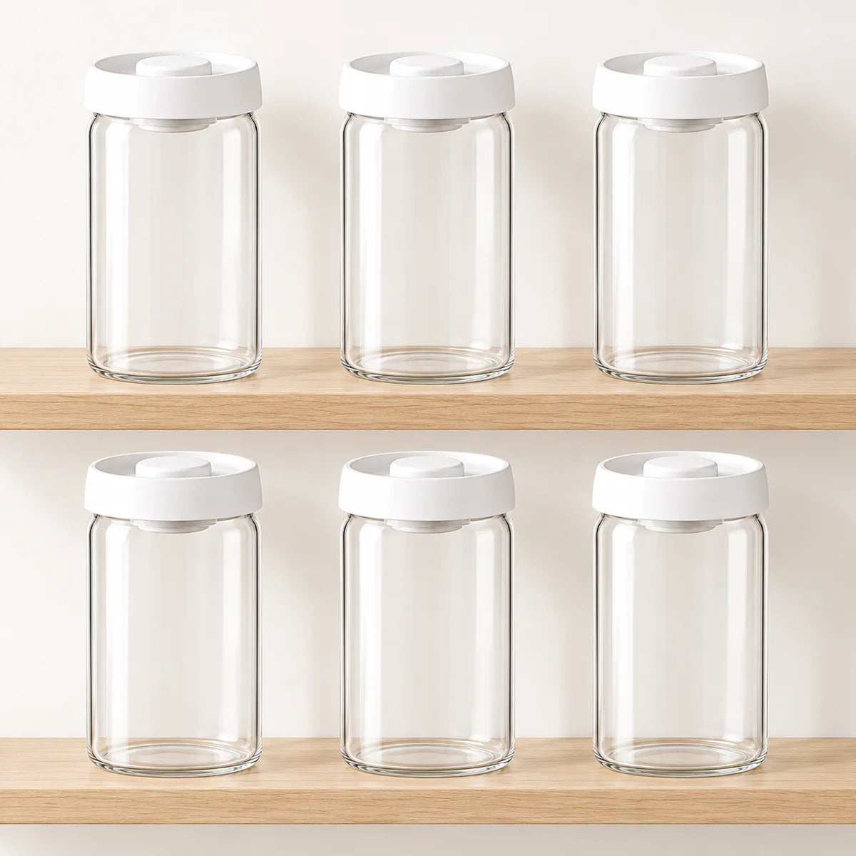 VEJLE – sæt med 6 vakuumglas, 1200 ml