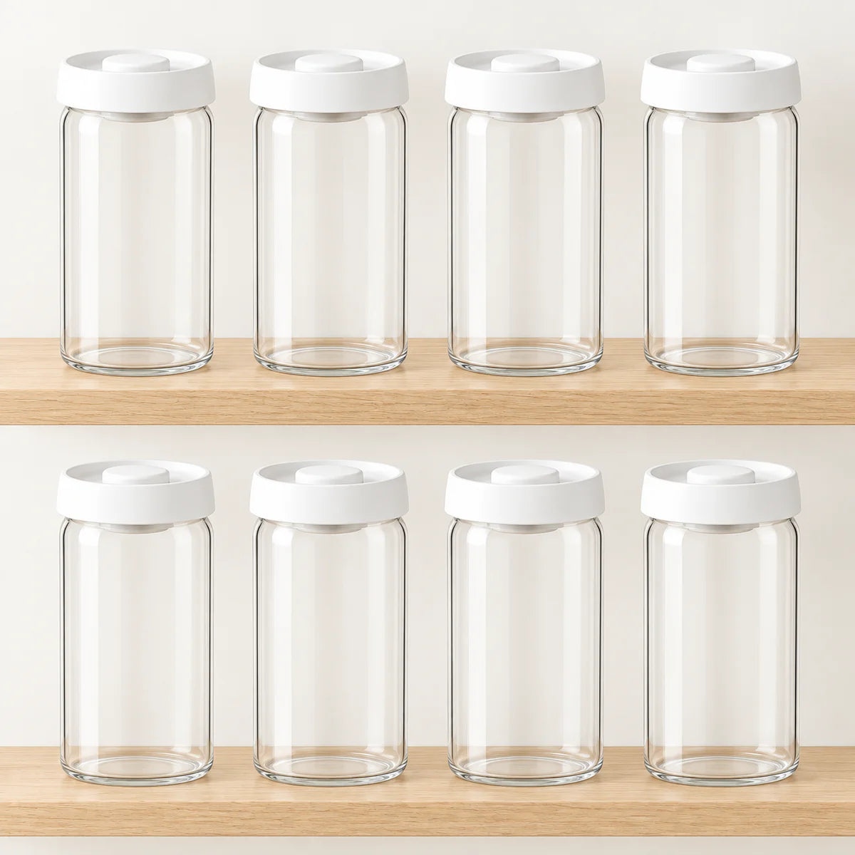 VEJLE – sæt med 8 vakuumglas, 1200 ml