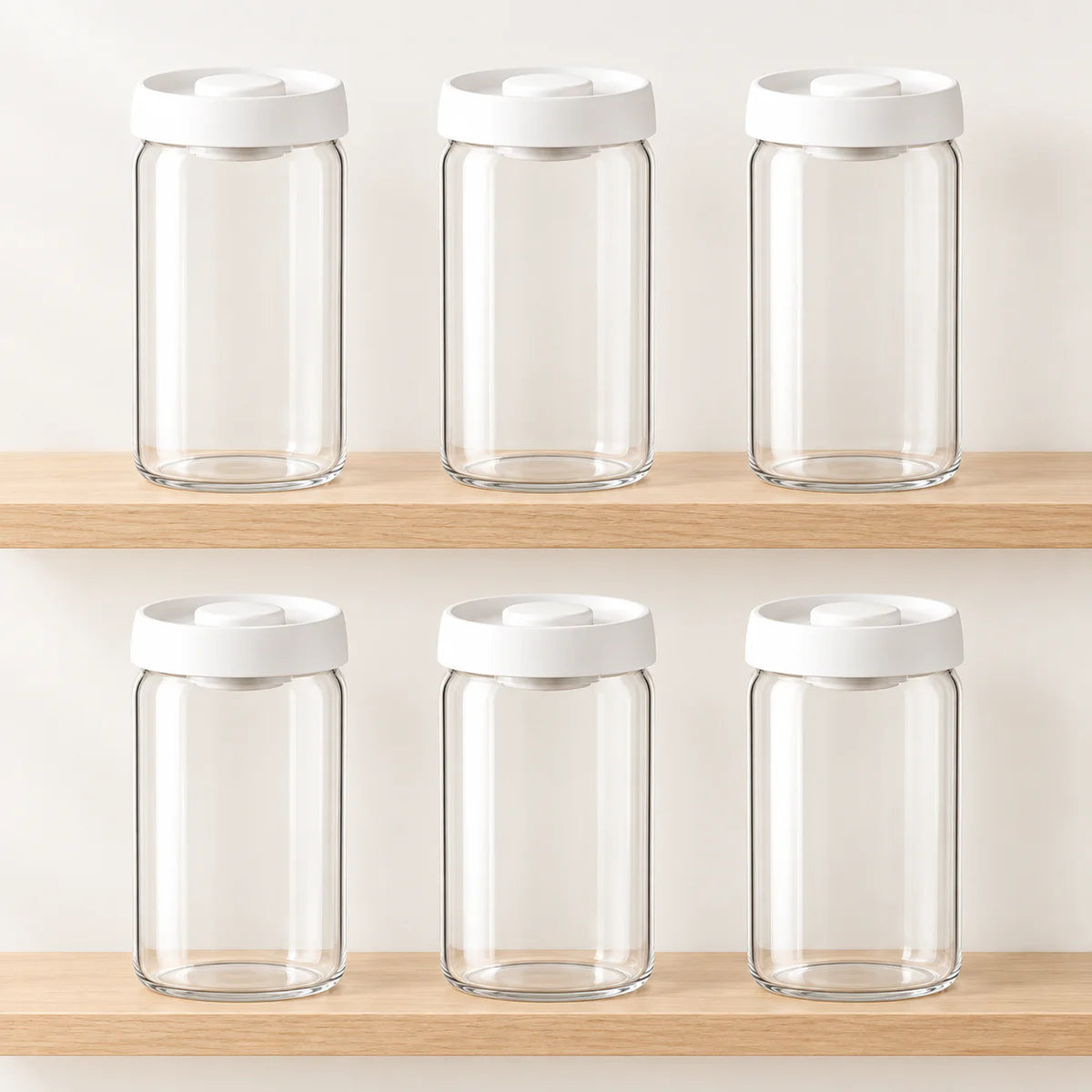 VEJLE – sæt med 6 vakuumglas, 1800 ml