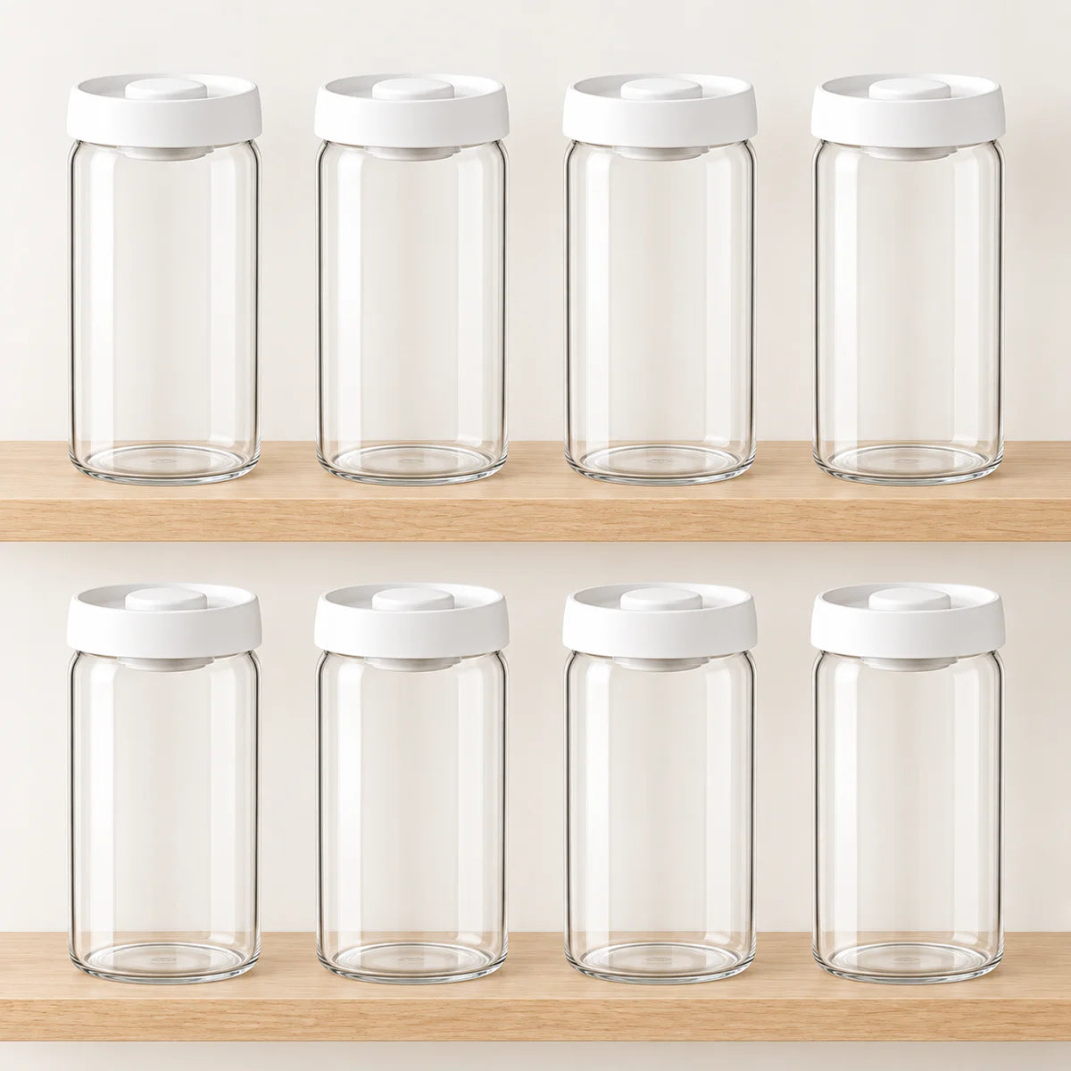 VEJLE – sæt med 8 vakuumglas, 1800 ml